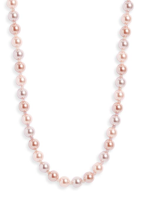 Imitation Pearl & Glass Bead Necklace