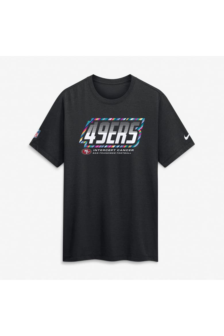 Men's Nike Black San Francisco 49ers 2026 NFL Crucial Catch Tri-Blend Dri-FIT T-Shirt, Main, color, Black