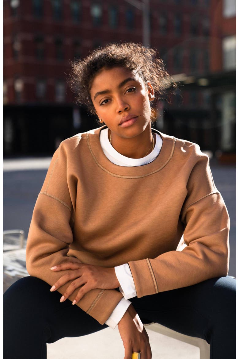 The Reversible Sweatshirt, Alternate, color, Navy
