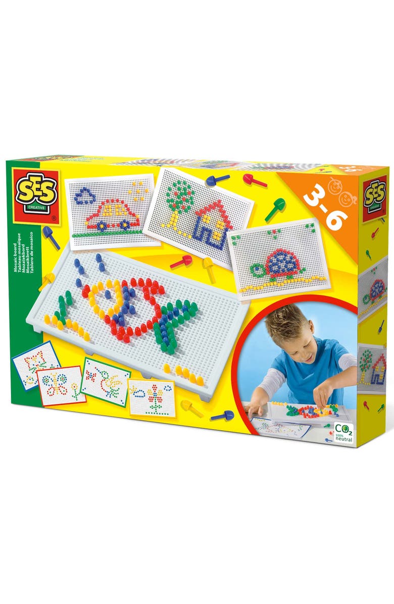 SES Creative Reusable Mosaic Board Ages 3+, Main, color, 