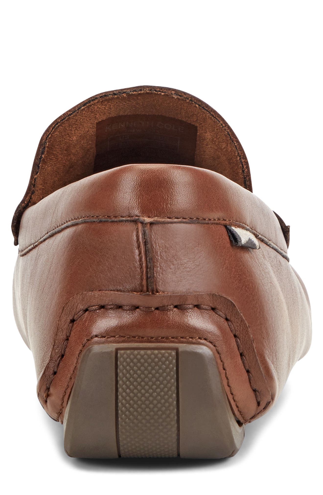 Kenneth Cole New York Theo Moc Toe Driving Loafer, Alternate, color, Cognac/ Charcoal/ Silver