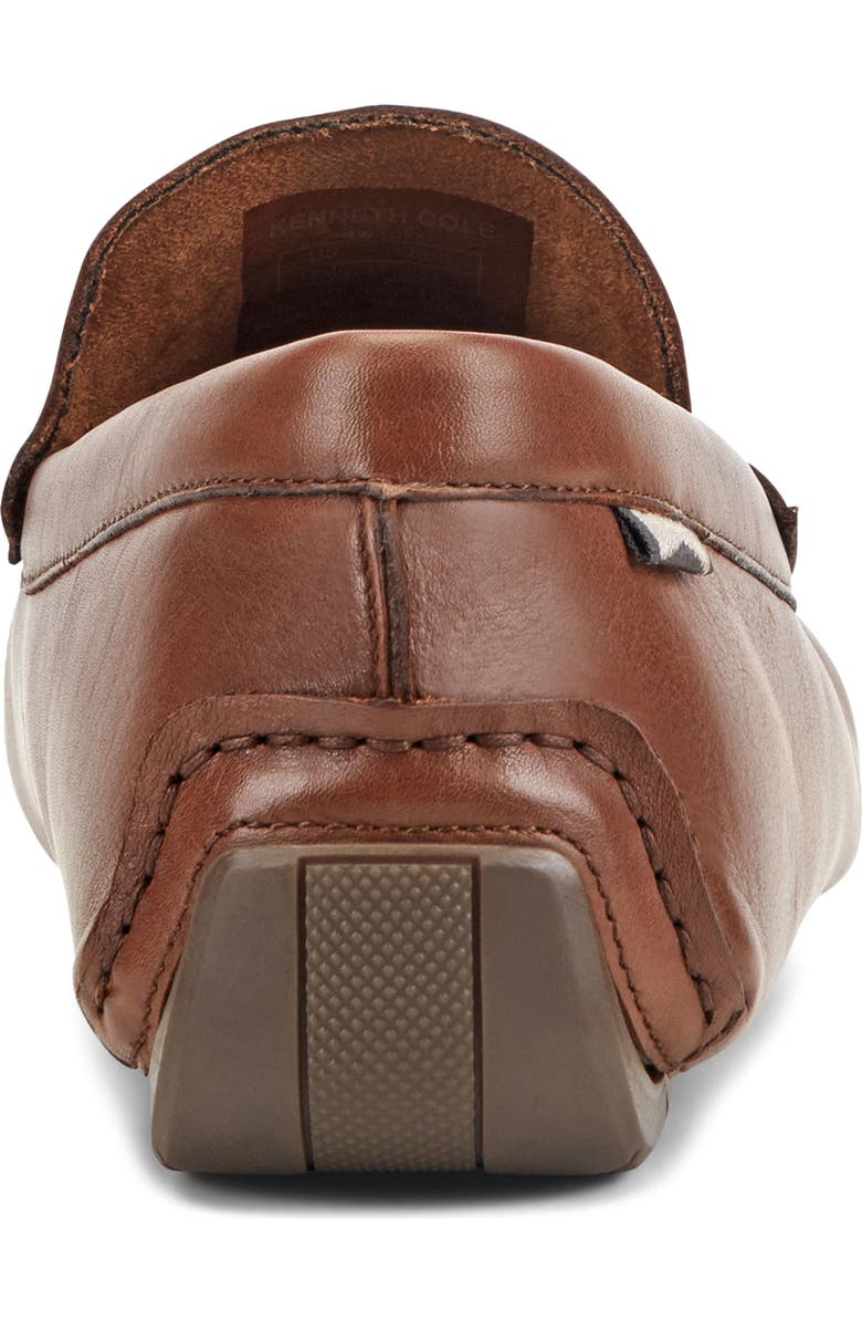Kenneth Cole New York Theo Moc Toe Driving Loafer, Alternate, color, Cognac/ Charcoal/ Silver
