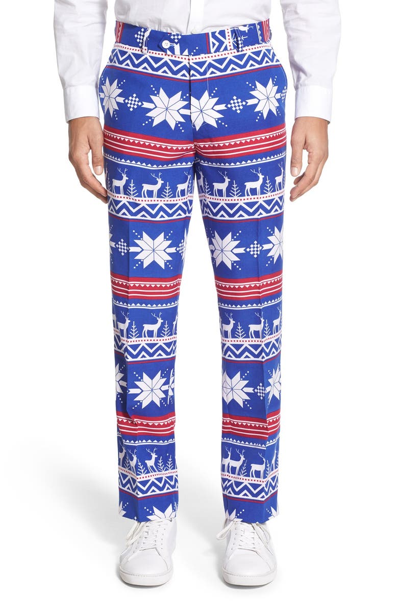 OppoSuits 'Rudolph' Holiday Suit & Tie, Alternate, color,