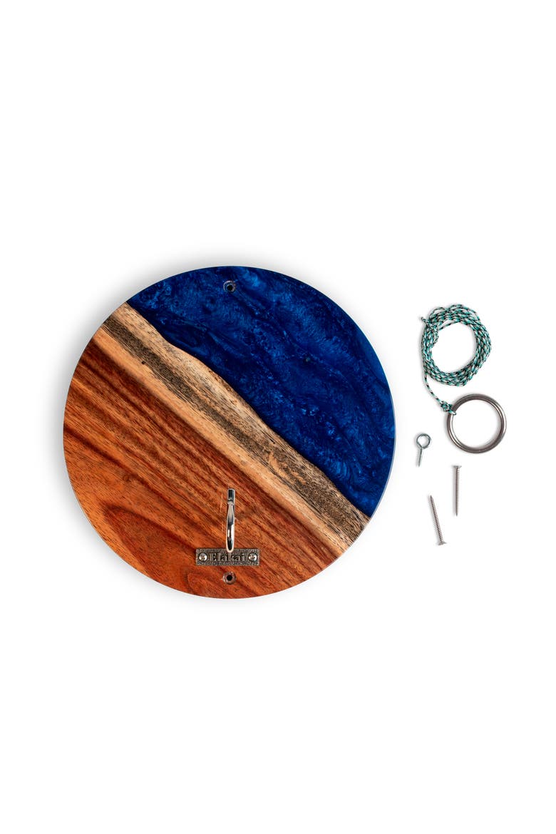 The River Epoxy Resin With Live Edge Acacia Wayfarer Art Hook Ring Game, Alternate, color, Sapphire