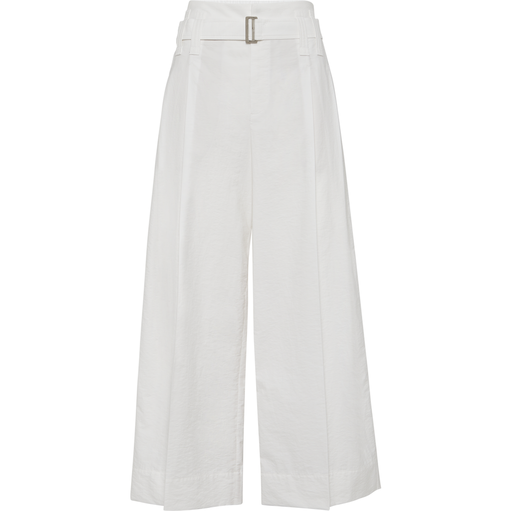 Brunello Cucinelli Cropped Pleated Trousers