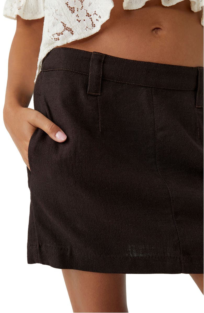 Free People Can't Blame Me Miniskirt, Alternate, color, 