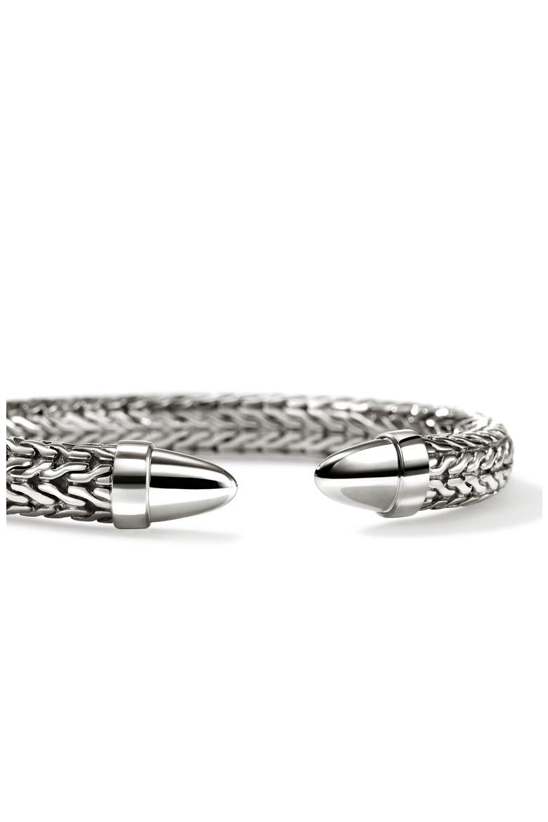 Spear 50 Silver Cuff Bracelet, 8.9mm, Alternate, color, SILVER