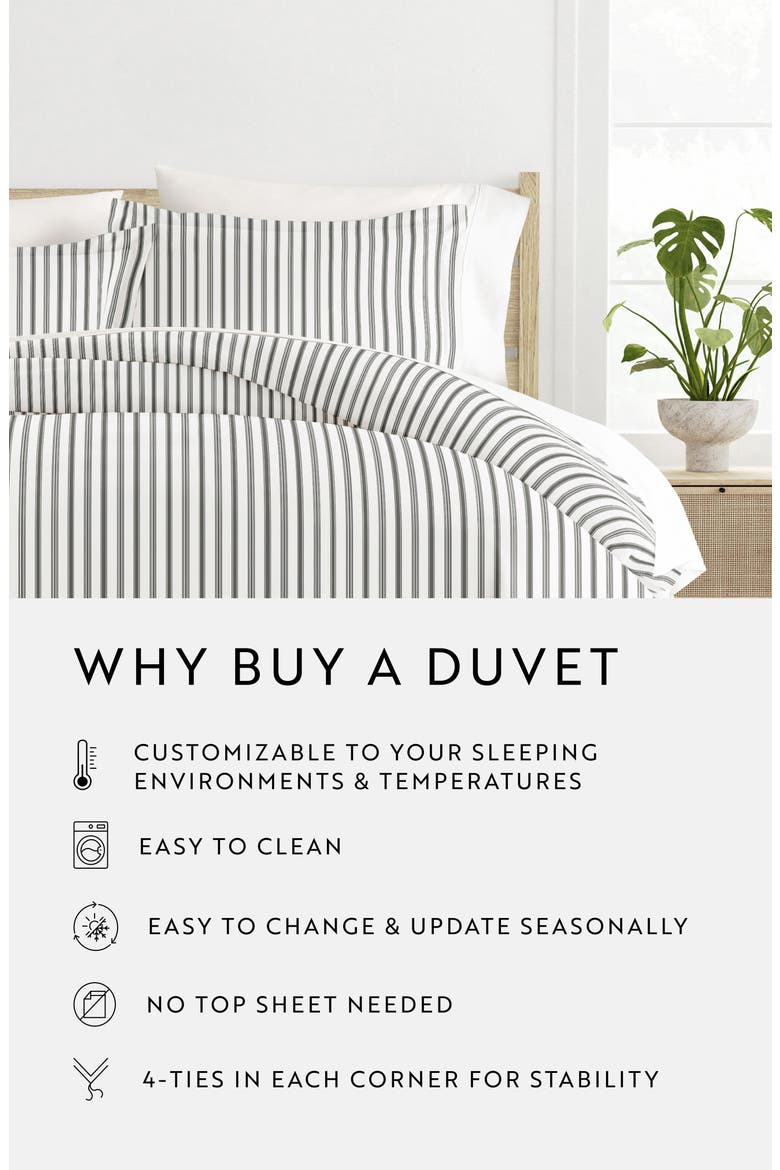 Premium Ultra Duvet Cover & Sham Set, Alternate, color, GRAY