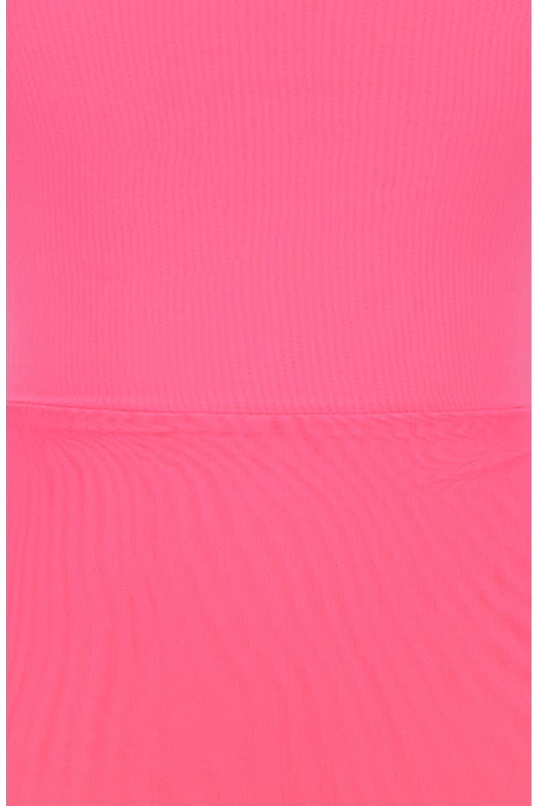 Calista Ombré Mesh Cocktail Dress, Alternate, color, OMBRE FLAME TO PINK