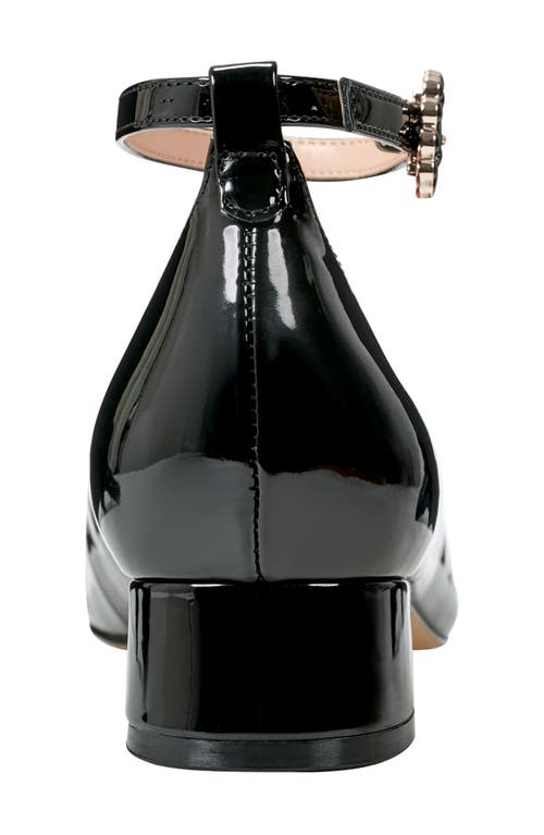 Bandolino Women's Lexy Ankle Strap Low Block Heel Pumps In Black