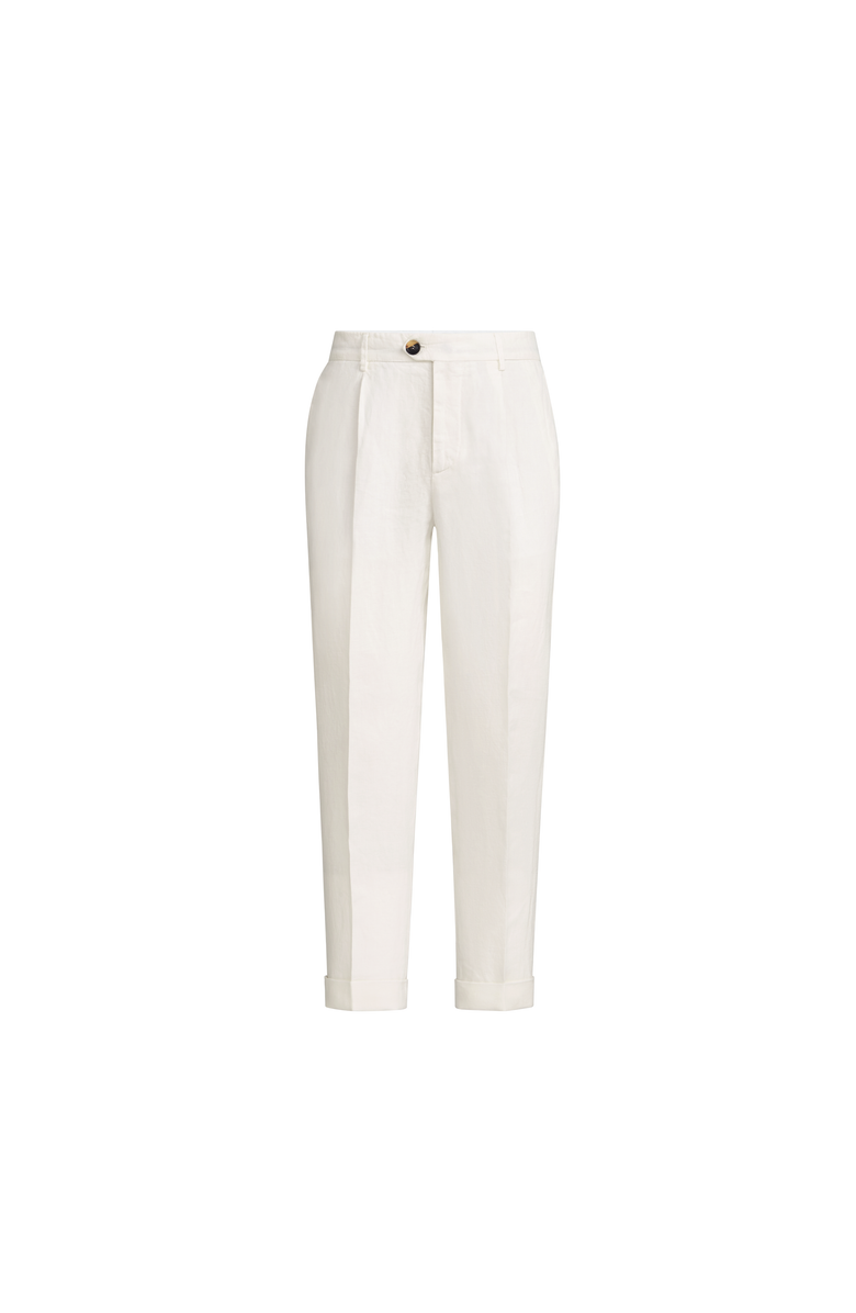 Brunello Cucinelli Gabardine garment dyed trousers, Main, color, Snow
