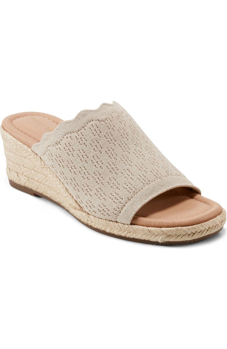 Easy Spirit Samari Wedge Sandal, Main, color, Light Natural
