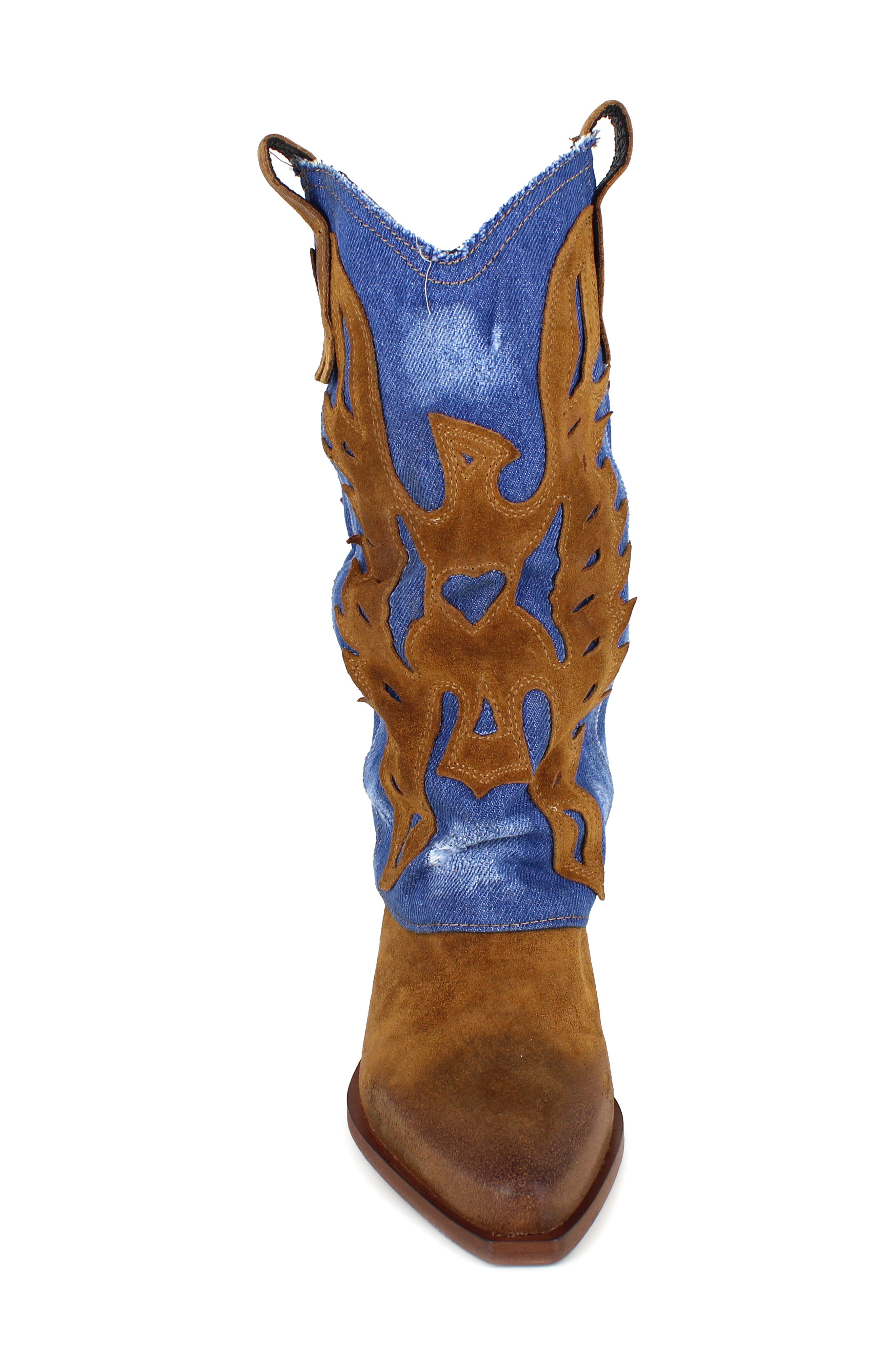 ZIGI Elif Western Boot, Alternate, color, Tan Blue D