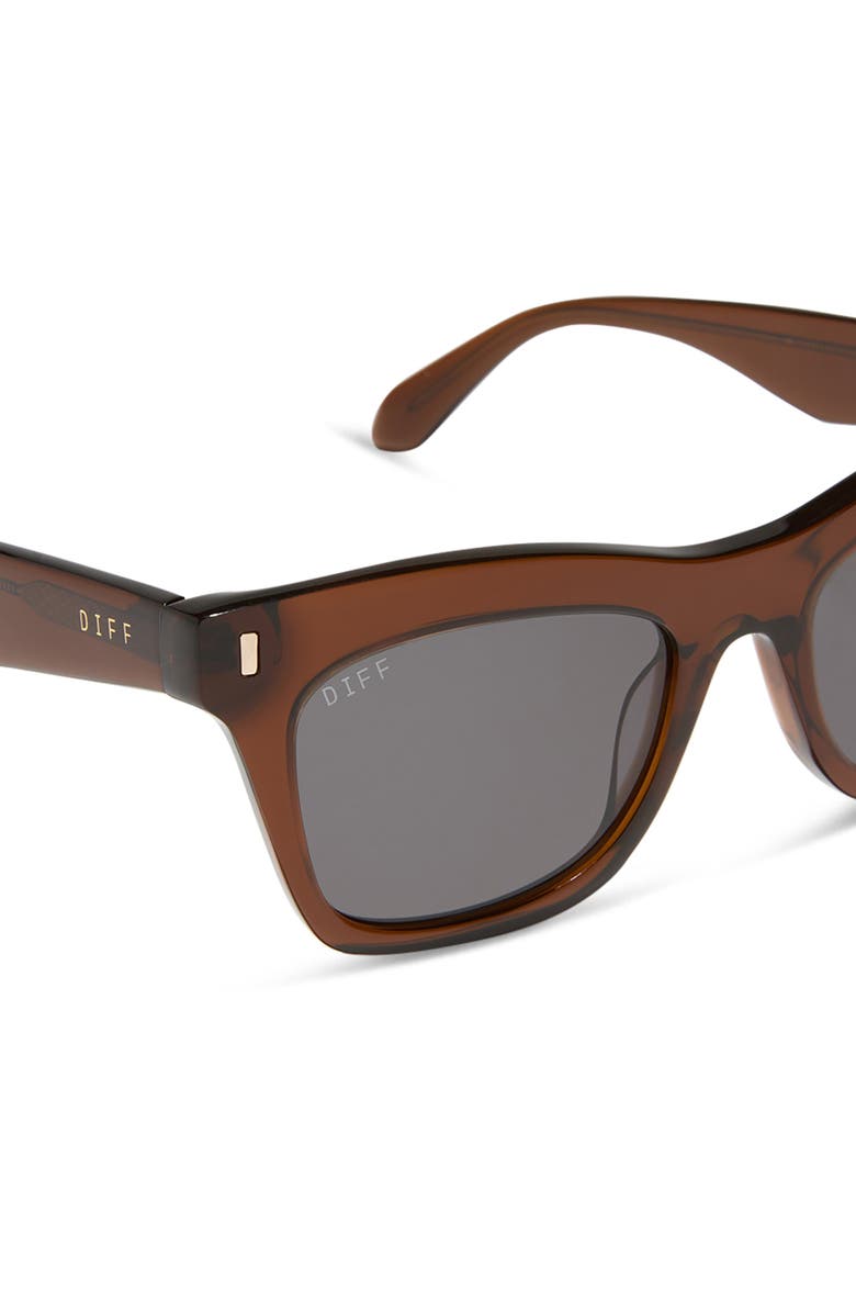 DIFF Bradley 50mm Cat Eye Sunglasses, Alternate, color, Whiskey / Grey
