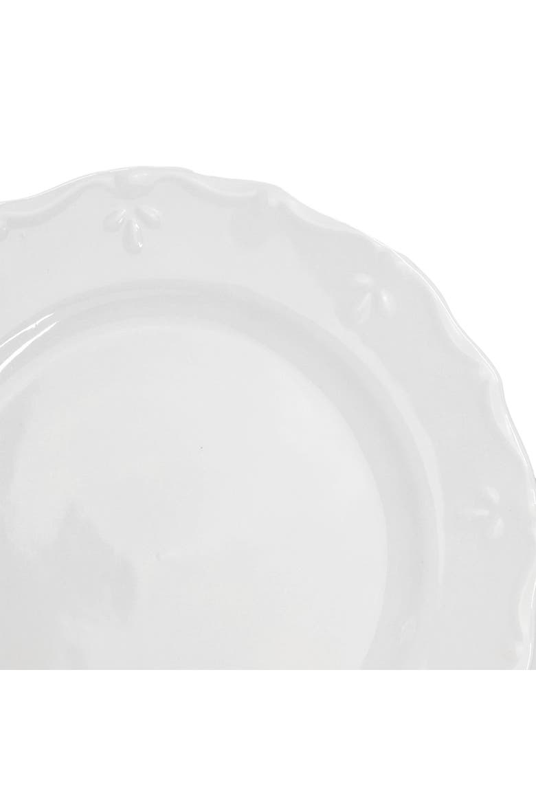 Henryi 6 Piece 10.6 Inch Porcelain Dinner Plate Set, Alternate, color, White