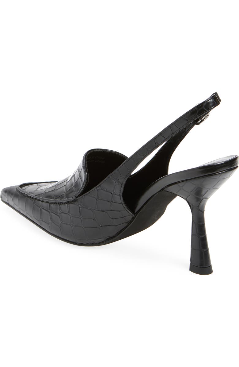 Jeffrey Campbell Acclaimed Pointed Toe Pump, Alternate, color, Black Croco