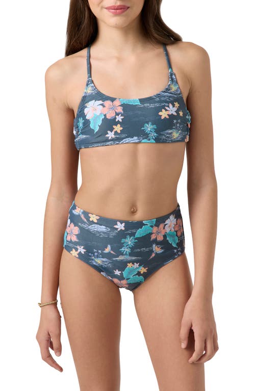 O'neill Kids' Floral Strappy Two-piece Swimsuit