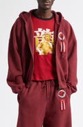 LU'U DAN Bruce Lee Cotton Fleece Zip-Up Hoodie
