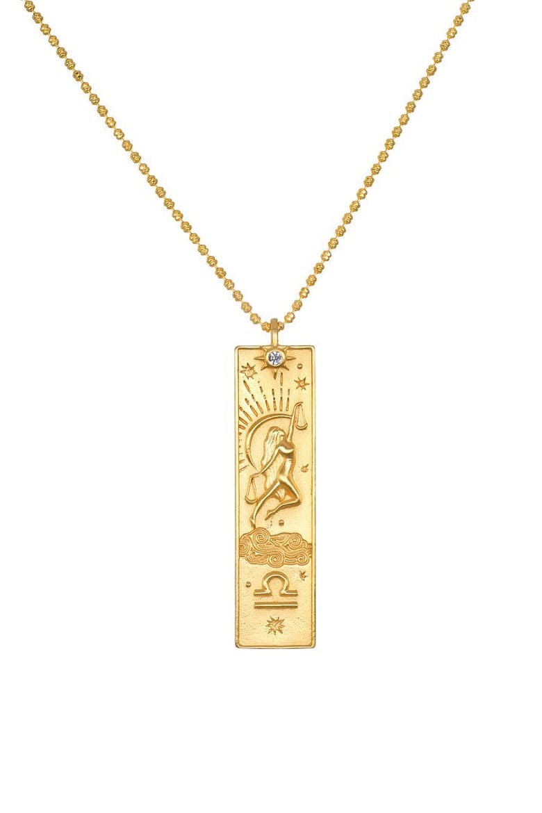 Story of Zodiac Necklace, Main, color, Libra