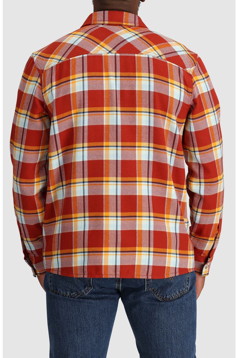 Feedback Plaid Flannel Overshirt, Alternate, color, JUPITER PLAID