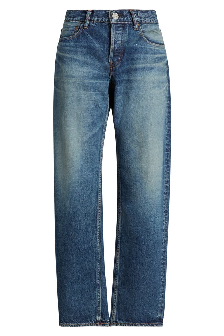 Minneapolis High Waist Curved Leg Jeans, Alternate, color, BLUE