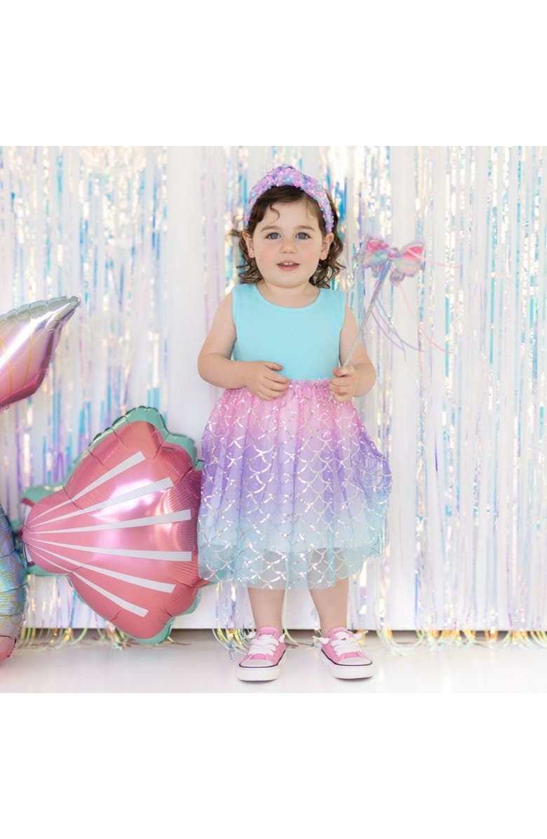 Sweet Wink Sparkling Mermaid Tank Tutu Dress, Alternate, color, Multicolor