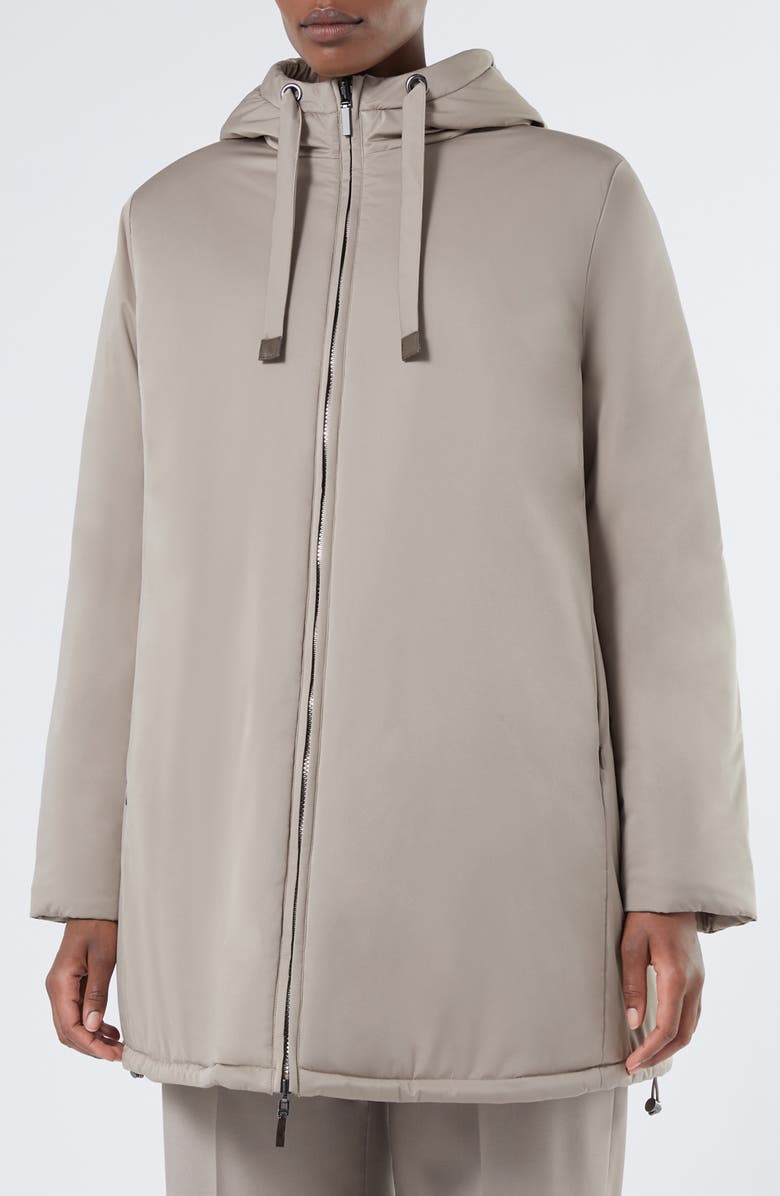 Marina Rinaldi Zuara Reversible Faux Fur Coat, Main, color, Beige