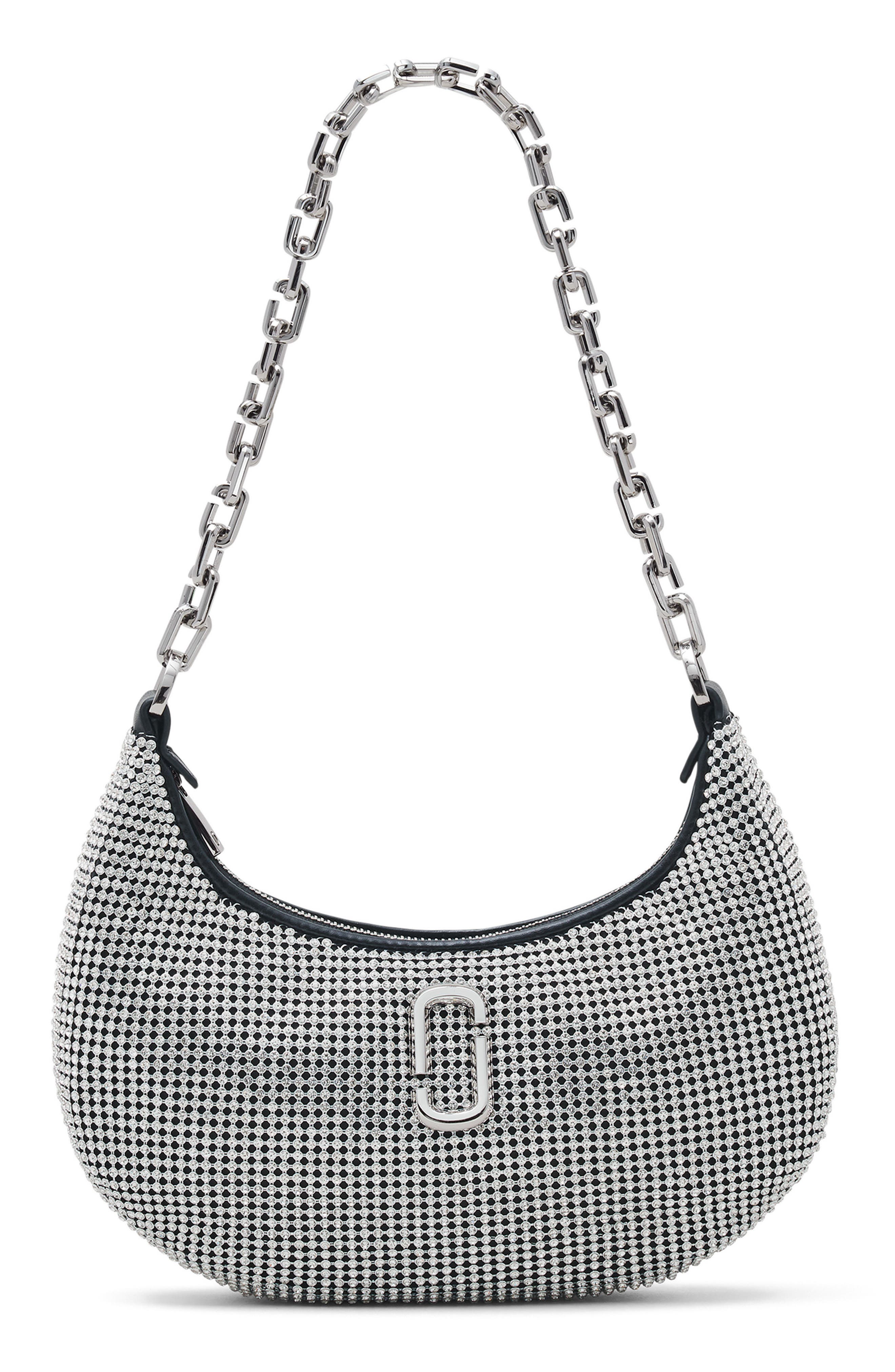 Marc Jacobs The Rhinestone Small Curve Bag, Main, color, 