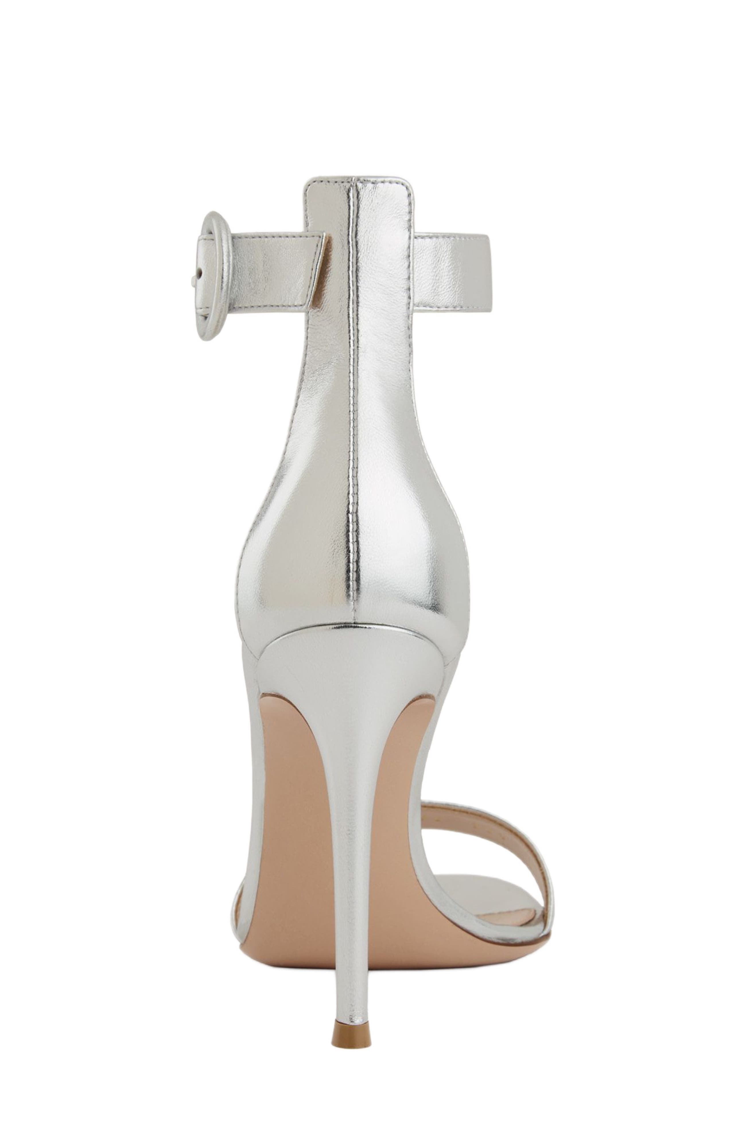 Gianvito Rossi Portofino 105 Sandals, Alternate, color, Silver