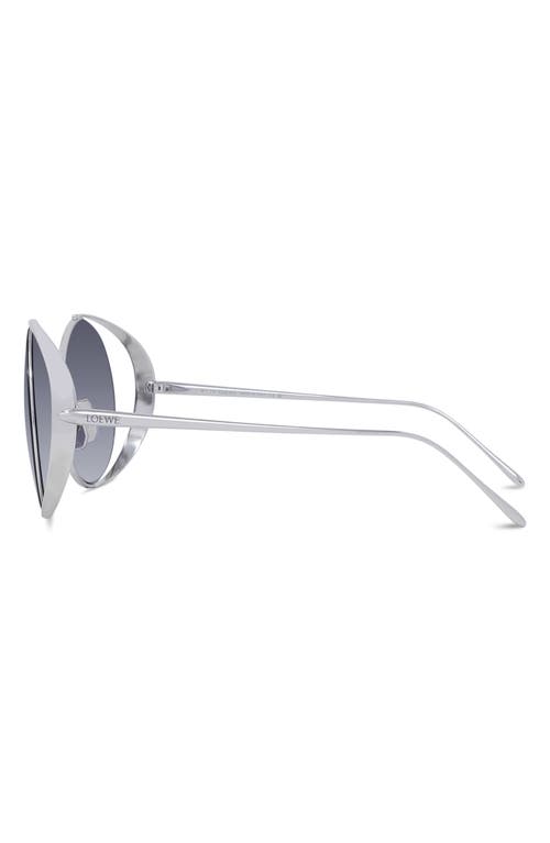 Loewe Signature 57mm Gradient Rectangular Sunglasses In Multi