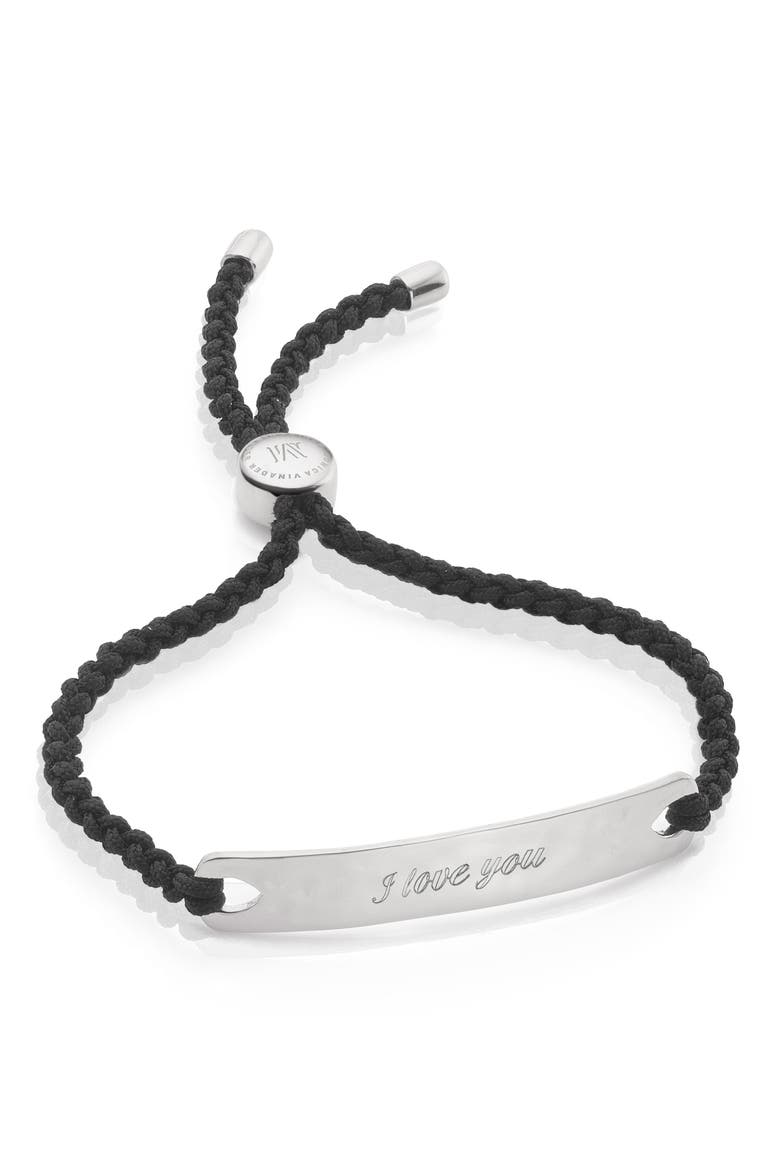 Havana Friendship Bracelet, Alternate, color, SILVER/ BLACK