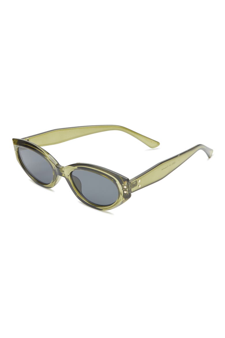 50mm Oval Sunglasses, Alternate, color, CLEAR GREEN