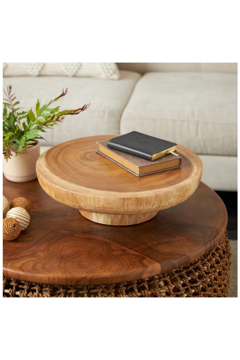 Wooden Decorative Bowl, Alternate, color, BROWN