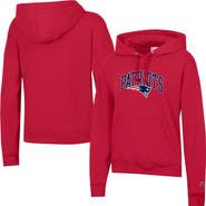 Champion Women's Champion Red New England Patriots Powerblend Hoodie