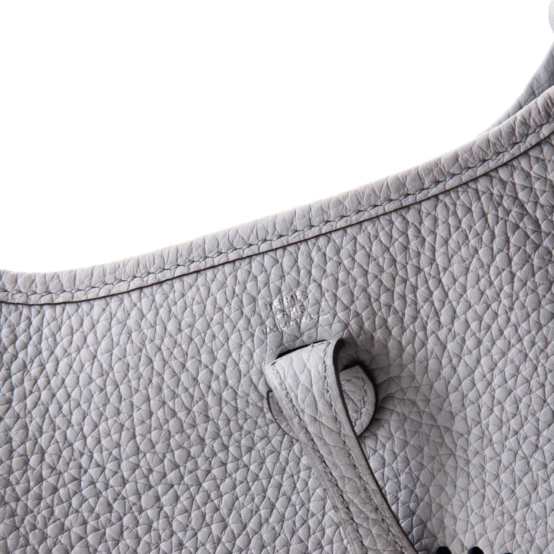 Pre-Owned Hermes Evelyne Bag Gen III Clemence TPM, Alternate, color, Bleu Pale