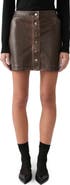 DELUC Thomas Faux Leather Miniskirt