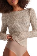 Free People Intimately FP Leading the Way Sequin Long Sleeve Tee