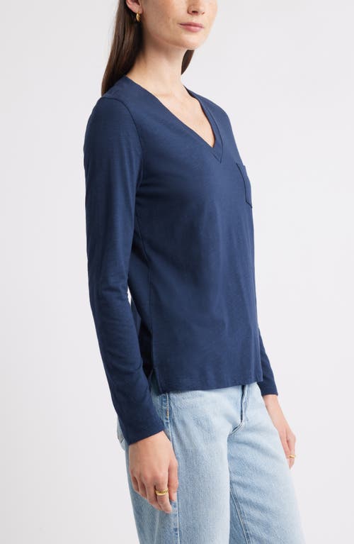 Caslonr Caslon(r) Long Sleeve V-neck T-shirt