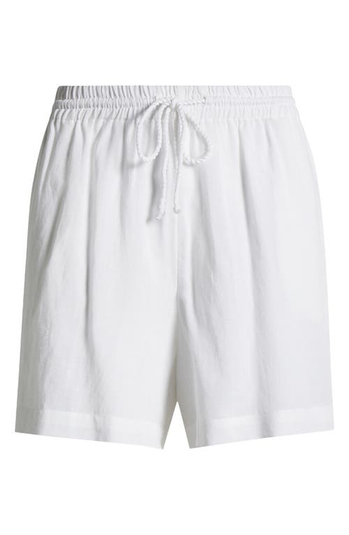 Nordstrom Cover-up Drawstring Shorts In White