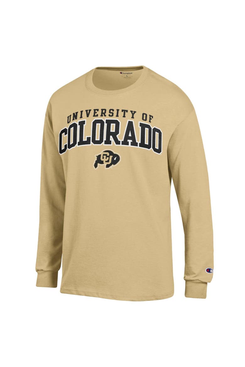 Men's Champion Gold Colorado Buffaloes Property Of Long Sleeve T-Shirt, Alternate, color, Gold