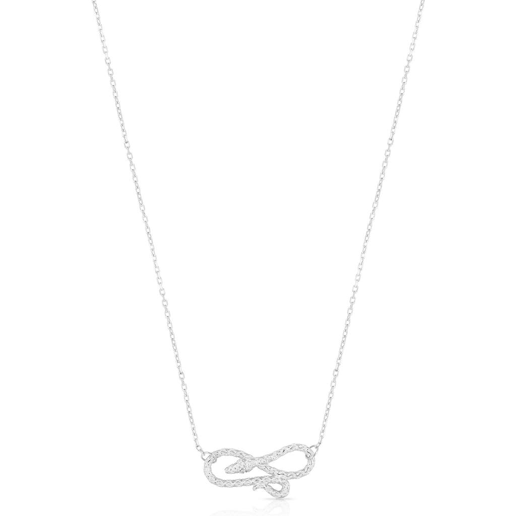 SPHERA MILANO Snake Pendant Necklace in Silver at Nordstrom Rack