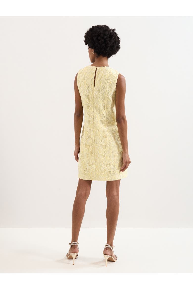 Bryony Sleeveless Lace Mini Dress, Alternate, color, Pale Yellow
