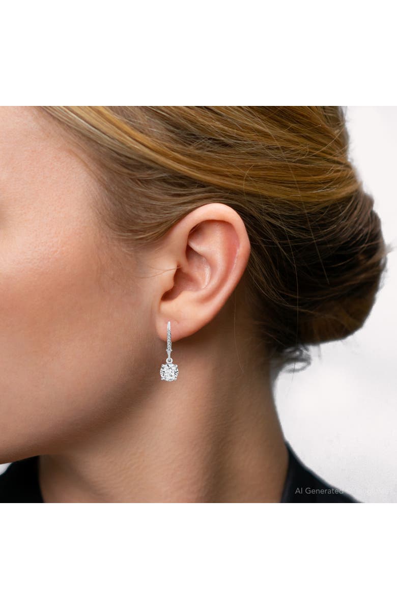 Bliss Diamond 2.07Ct TW Diamond Dangle Lever Back Hoops 14k Gold Lab Grown, Alternate, color, 