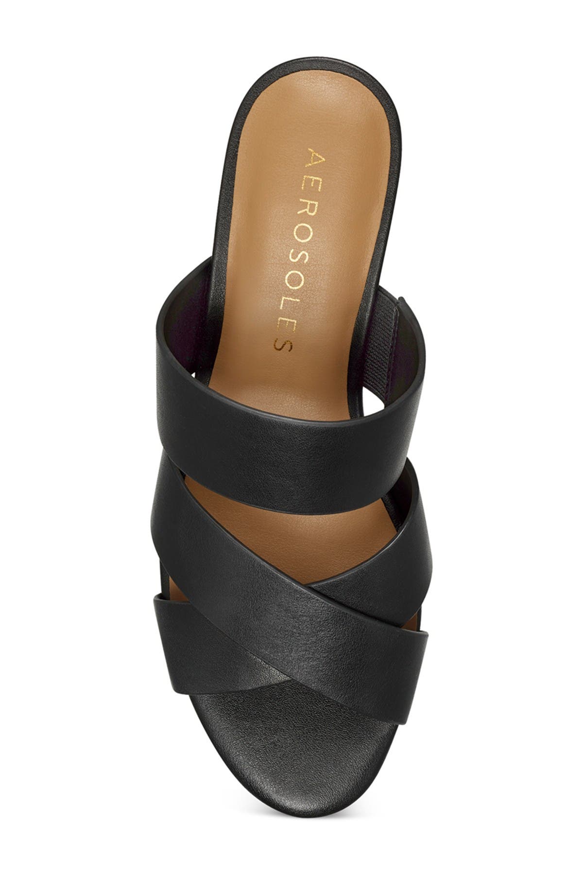 Aerosoles Westfield Leather Wedge Mule - Wide Width Available, Alternate, color, 