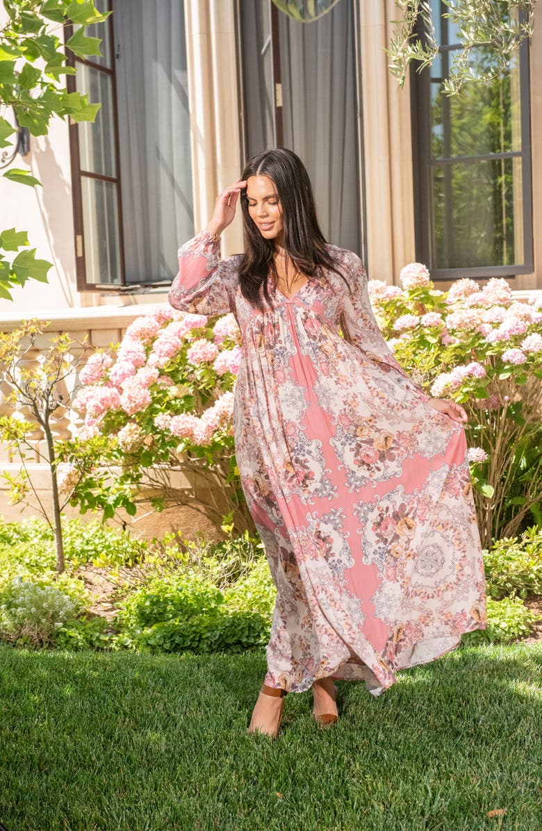 A COLLECTIVE STORY Floral Long Sleeve Dress, Alternate, color,