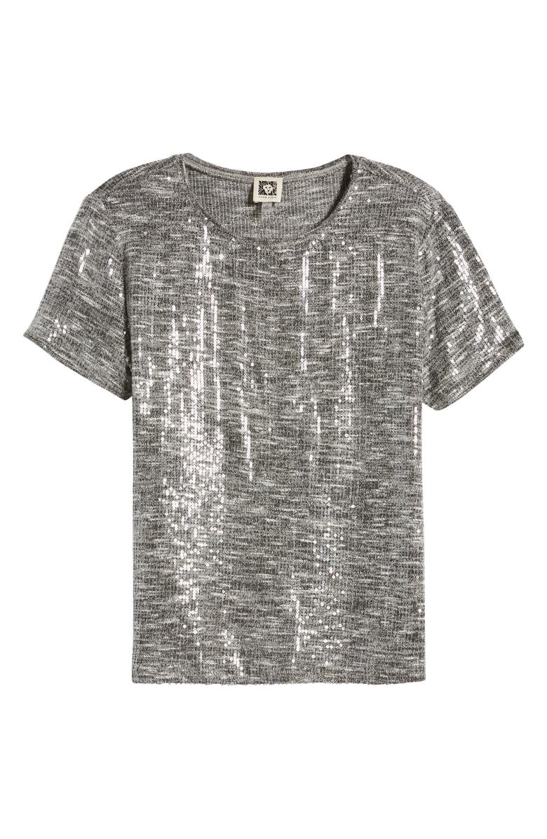 Anne Klein Sequin Marled Knit Top, Alternate, color, 