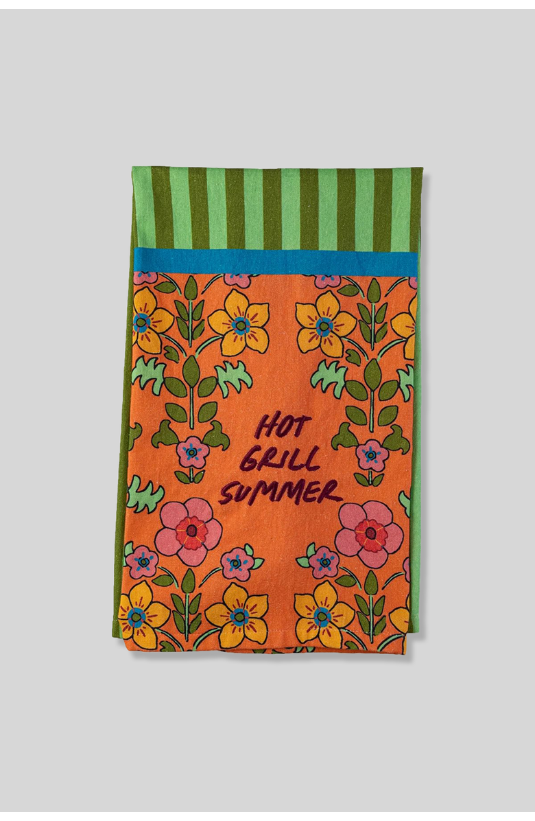 Furbish Grill Summer Dish Towel, Main, color, 