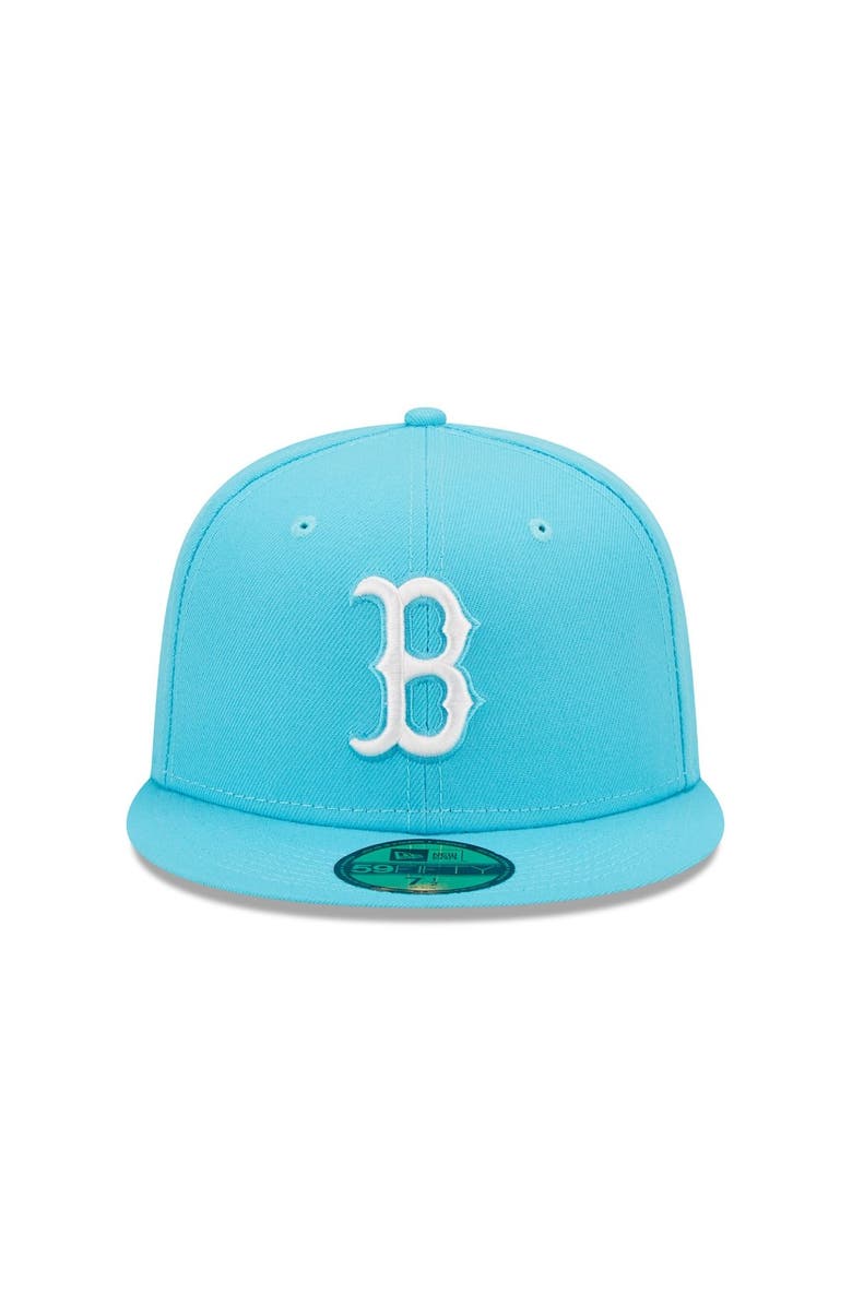 New Era Men's New Era Blue Boston Red Sox Vice Highlighter Logo 59FIFTY Fitted Hat, Alternate, color, 