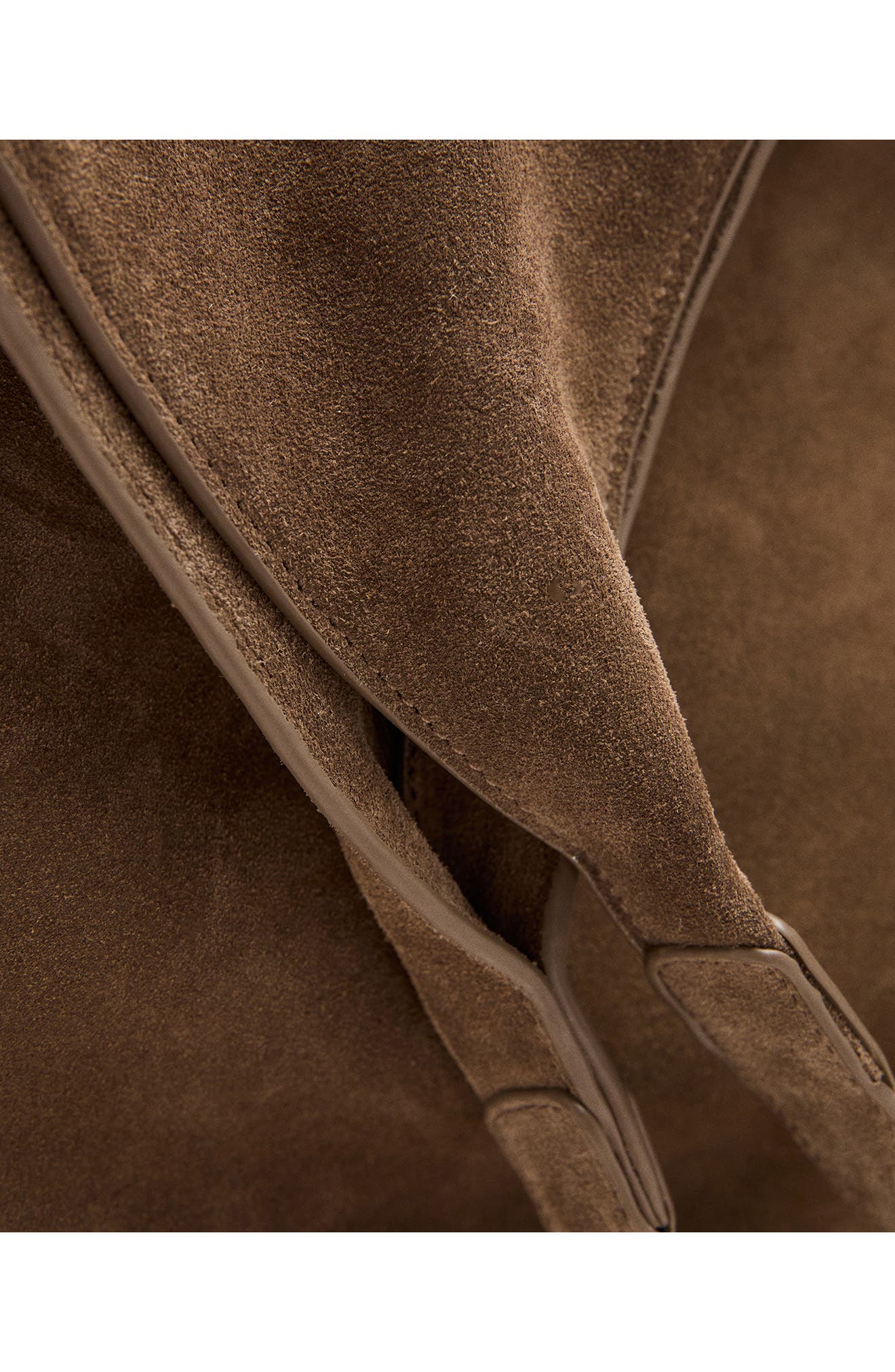 MANGO Suede Shoulder Bag, Alternate, color, 