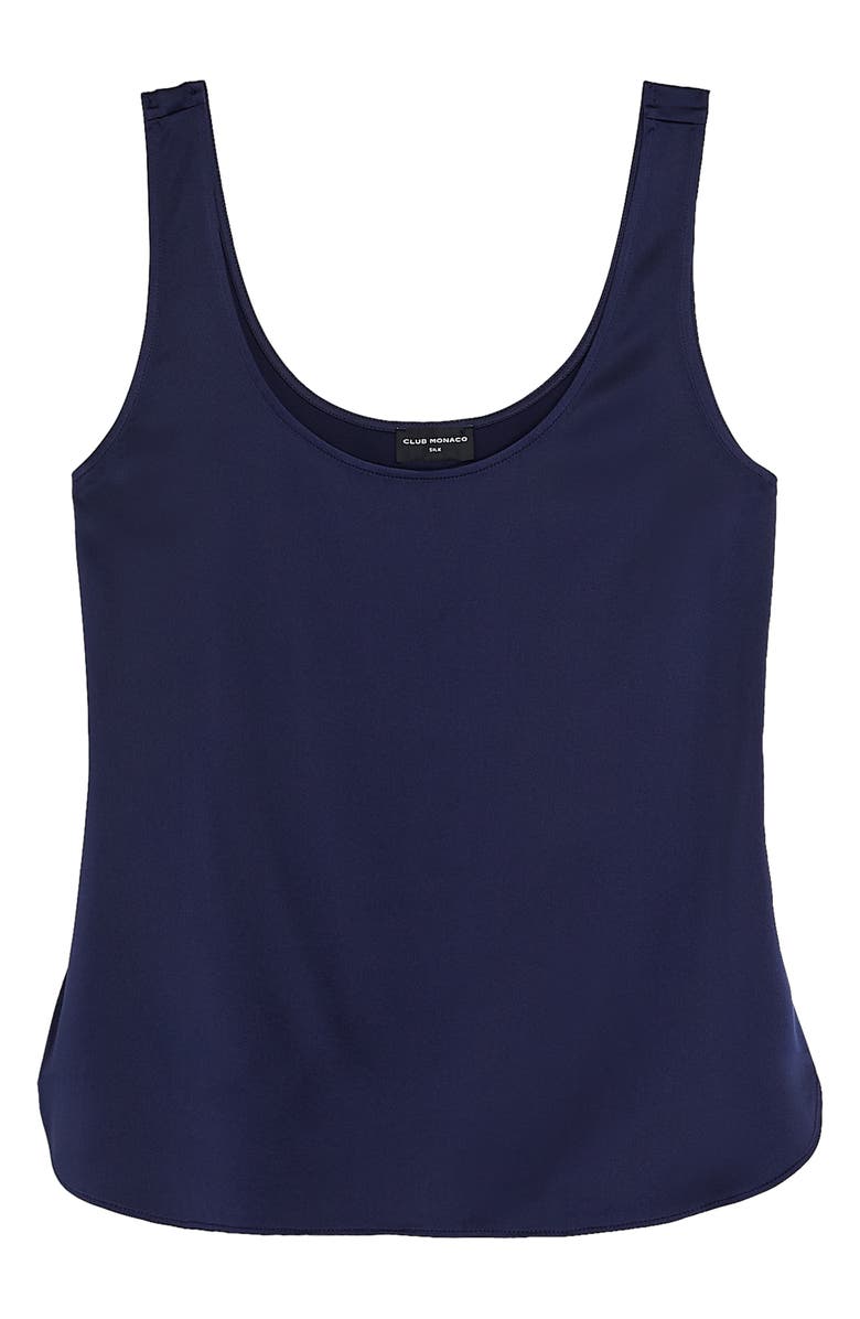 Club Monaco Silk Charmeuse Tank, Alternate, color, 